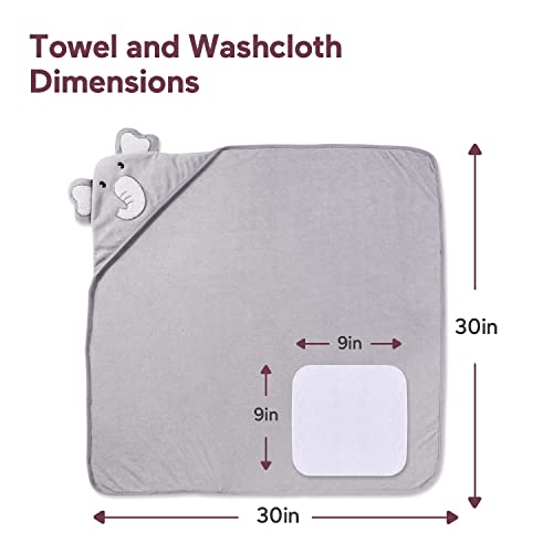 Momcozy Toalla con capucha para bebé, 8 piezas de toalla de baño para niños o niñas, juego de toallas y toallas de bebé con bonito diseño, toalla de ducha de bebé, regalo para recién nacidos, bebés y niños pequeños