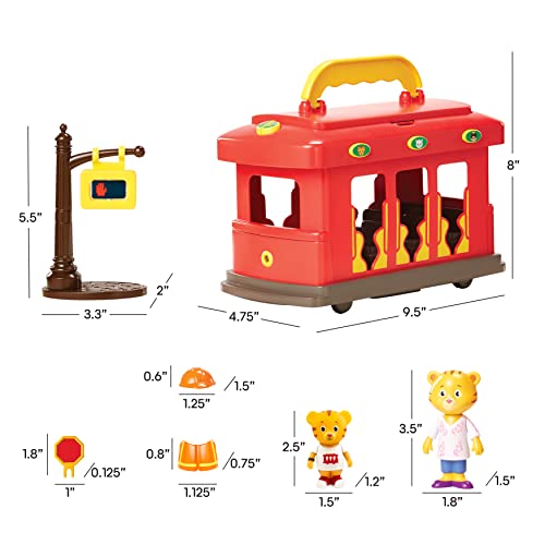 Daniel Tiger's Neighborhood 87833 Daniel Tiger-Deluxe Electronic Trolley Vehicle
