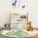 Humble Crew, Estantería de Almacenamiento para Libros de niños, Color Natural y Blanco, con Mangas Profundas, Universal