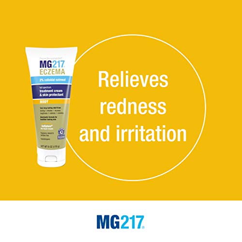 MG217 Crema hidratante eczema con harina de avena coloidal al 2%, medicada para eccema, erupción cutánea y dermatitis