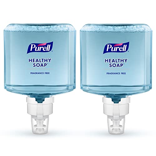 PURELL Marca HEALTHY SOAP suave y última intervensión de espuma, sin fragancia, 1200 ml de repuesto para dispensador automático de jabón PURELL ES8 (paquete de 2) - 7772-02