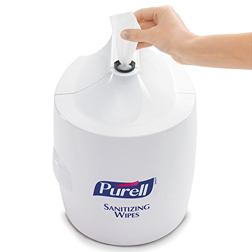 GOJ901901 Hand Sanitizer Wipes Wall Mount Dispenser, 700/1200 Wipe Capacity, White