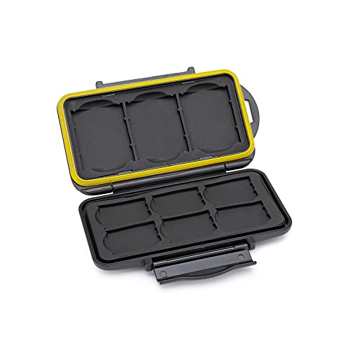 Koah Pro - Funda de almacenamiento de memoria resistente para hasta 3 tarjetas XQD/CFExpress y 6 tarjetas SD