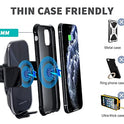 Soporte de teléfono de carga inalámbrica, ventilación de aire retráctil automática eléctrica que sostiene el montaje para Audi Q5 2018 2019, soporte de teléfono de coche para iPhone 8, X, XS para Samsung S9, S10 Smartphone