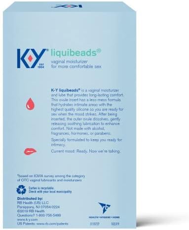 K-Y Liquibeads Vaginal Hidratante, 6 abalorio