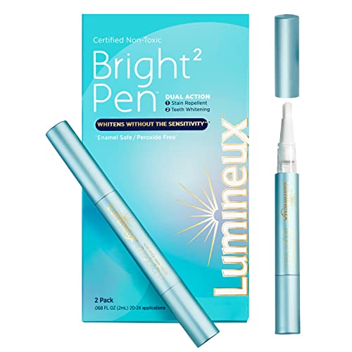 Lumineux - Bolígrafo blanqueador ultra brillante (2 unidades) repelente de manchas + blanqueamiento por Oral Essentials