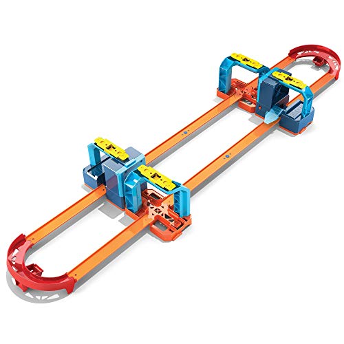 Hot Wheels Track Builder Unlimited Ultra Stackable Booster Kit Motorizado Set 5 Plus Configuraciones Acrobacias Compatible ID Idea de Regalo para niños 6, 7, 8, 9, 10 y Mayores [Exclusivo de Amazon]