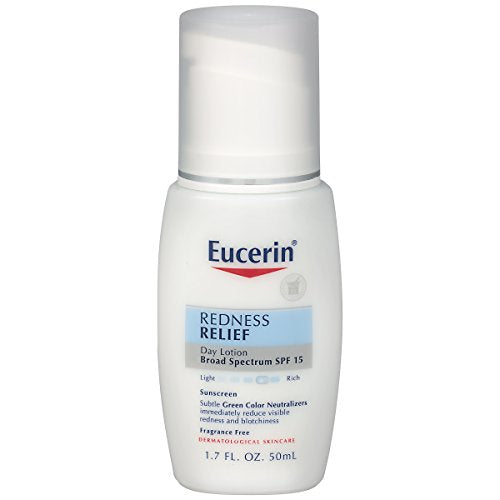 Home Comforts Eucerin Enrojecimiento Socorro Daily Perfecting Loción Amplio Espectro SPF 15 1,7 Onza