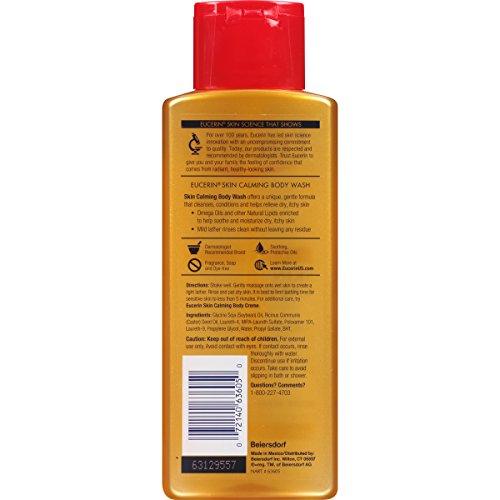 Jabón líquido relajante. Aceite de ducha diario Eucerin Unisex - 8.4 oz
