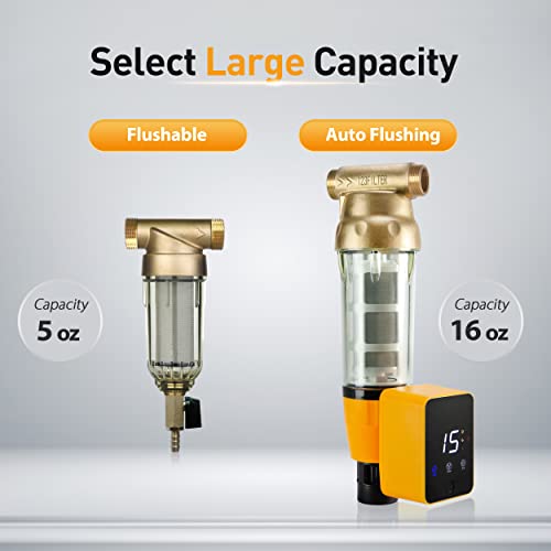iSpring WSP50ARB - Filtro de agua para sedimentos giratorios y reutilizables