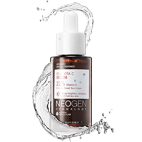 DERMALOGY by NEOGENLAB Suero de vitamina C 22% con ácido ascórbico puro, complejo vitamínico (vitamina E, vitamina B5) y niacinamida