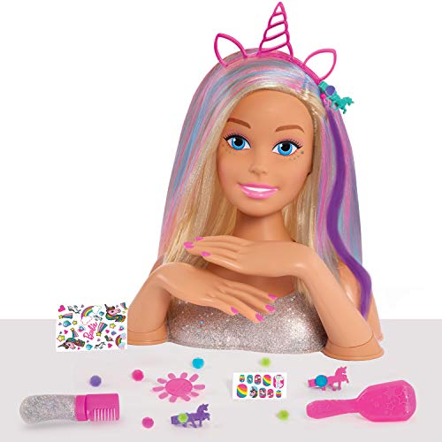 Barbie - Cabeza de para peinar, Cabello Rubio