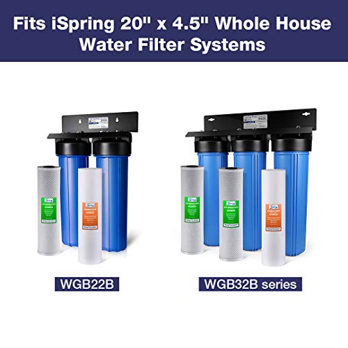 iSpring 2S-20BB-5M Big Blue - Filtro de agua para toda la casa (11.43 cm de diámetro y 50.80 cm de longitud, 2 unidades)