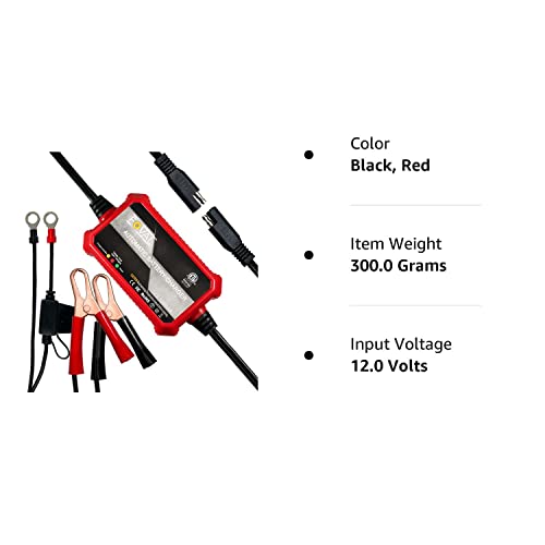 Foval Cargador de batería automático de 12 V, 1000 mA