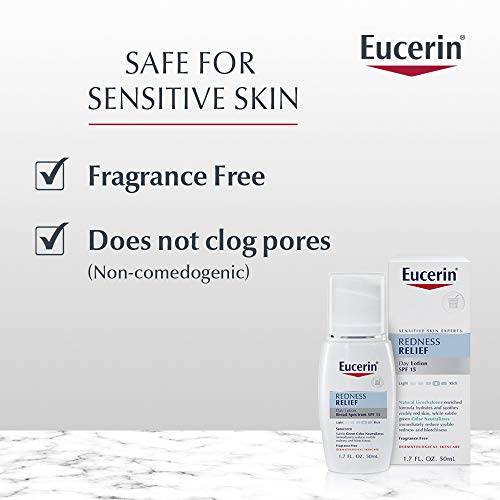 Home Comforts Eucerin Enrojecimiento Socorro Daily Perfecting Loción Amplio Espectro SPF 15 1,7 Onza