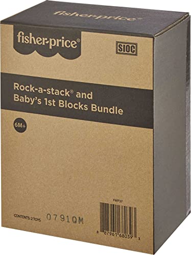 Fisher-Price Rock-a-Stack & Baby's First Blocks Bundle [Amazon Exclusive]