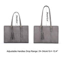 ECOSUSI Bolsa para portátil de hasta 15.6 pulgadas para mujer, bolsa de oficina de gran capacidad con compartimentos de 3 capas