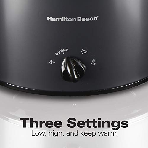Hamilton Beach 33195 Extra-Large Stay or Go Slow Cooker, 10 Quart Capacity, Black