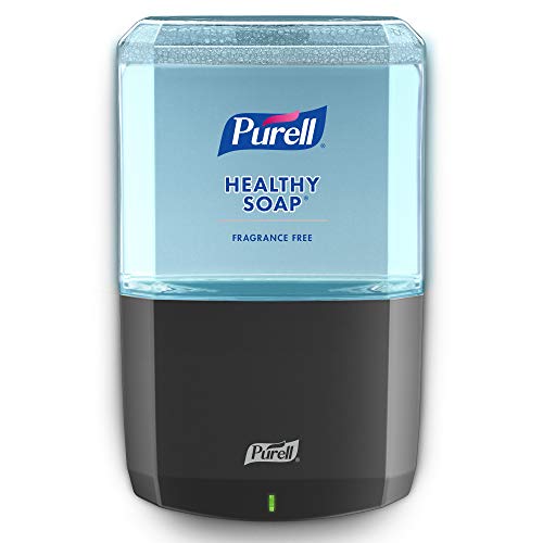 Purell HEALTHY SOAP Soft & Foam ES6 Kit de iniciación, 1 – 1200 ml sin fragancia de jabón + 1 dispensador de jabón sin contacto de grafito PURELL ES6 (paquete de 1) – 6472-1G