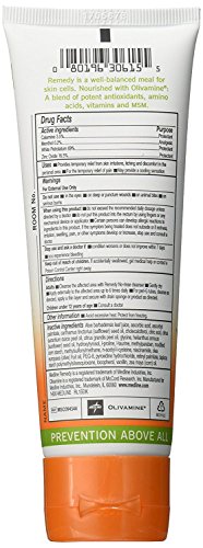 Medline Remedy Olivamine 4 Ounce Calazime Skin Protectant Paste Cream, used with dry chapped skin from diaper rash, incontinence, dermatitis, psoriasis, burns, bites, or rash (Pack of 3)