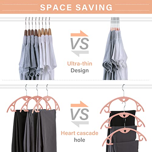 IEOKE Perchas de terciopelo, paquete de 50 perchas sin hombros para trajes, ultra delgadas, ahorro de espacio, giro de 360 grados, gancho resistente, perchas duraderas para suéteres, abrigos, chaquetas, camisas y vestidos