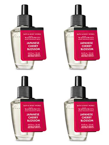 Baño cuerpo y obras Japanese Cherry Blossom Wallflower fragancia recambio. 4 Pack 0,8 oz