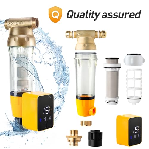 iSpring WSP50ARB - Filtro de agua para sedimentos giratorios y reutilizables