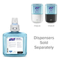 PURELL Marca HEALTHY SOAP suave y última intervensión de espuma, sin fragancia, 1200 ml de repuesto para dispensador automático de jabón PURELL ES8 (paquete de 2) - 7772-02