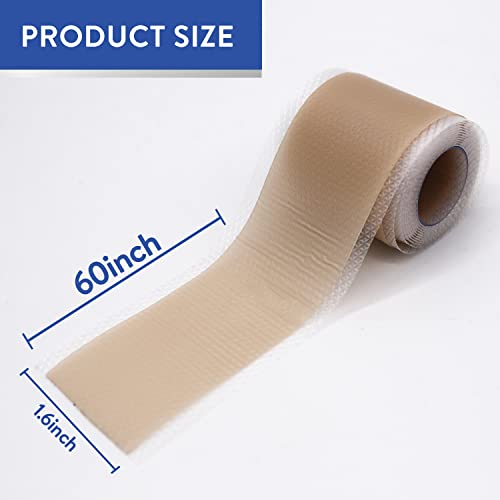 Aroamas Scar Hojas de silicona para eliminar cicatrices de cicatriz, cinta de silicona de 4 x 152 cm para suavizar y aplanar cicatrices, acné, cesárea, cirugía de queloide, extracción sin dolor, reutilizable, lavable, suministro de 6 a 8 meses