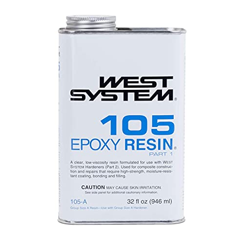 West System 105A Resina Epoxi (32 ml) Paquete con 207SA Especial Clear Epoxy Hardener (11 ml) y 300 Mini Bombas Epoxi Metering Set de 3 bombas (3 unidades)