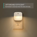 eufy Lumi - Luz nocturna LED de luz blanca cálida, sensor de atardecer hasta el amanecer, dormitorio, baño, cocina, pasillo, escaleras, eficiencia energética, compacta