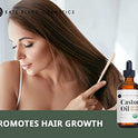 Castor Oil (4oz), USDA Certified Organic, 100% Pure, Cold Pressed, Hexane Free by Kate Blanc. Stimulate Growth for Eyelashes, Eyebrows, Hair. Skin Moisturizer & Oil Cleanse. FREE Starter Kit