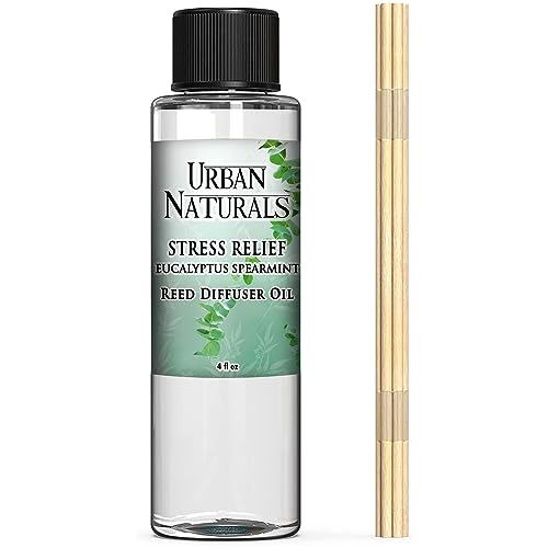 Urban Naturals Top Stress Relief Eucalyptus Spearmint Reed Diffuser Oil Refill