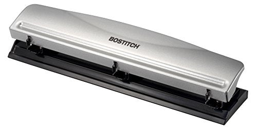 Bostitch EZ - Perforadora ajustable de 2 a 3 agujeros para zurdos o diestros