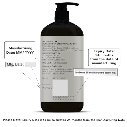 Majestic Pure Natural Cellulite Massage Oil, Unique Blend of Massage Essential Oils - Improves Skin Firmness, More Effective Than Cellulite Cream, 8 fl oz