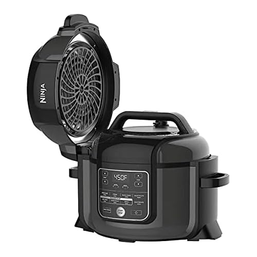 Ninja Foodi OP350 Olla a Presion/Freidora de Aire, 9 en 1, Cocinar a Presión, Freír al Aire, Hornear, Asar y Hervir, Capacidad de 6.5 Cuartos, Con Tecnologia TenderCrisp (Reacondicionado)