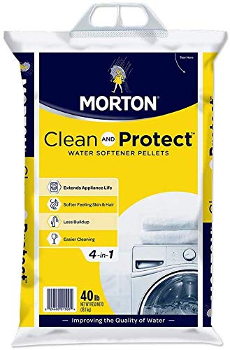 Morton Clean and Protect II Pellets suavizantes de agua, 40 libras, 40 libras