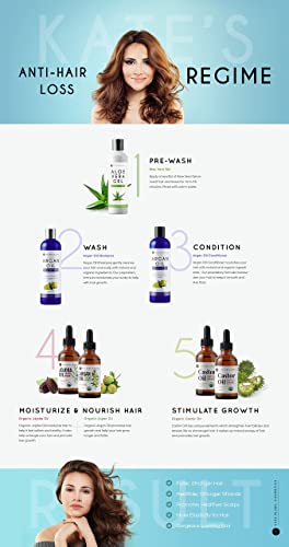 Castor Oil (4oz), USDA Certified Organic, 100% Pure, Cold Pressed, Hexane Free by Kate Blanc. Stimulate Growth for Eyelashes, Eyebrows, Hair. Skin Moisturizer & Oil Cleanse. FREE Starter Kit