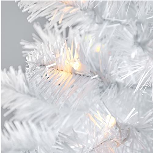 Holiday Time - Mini luces transparentes (100 unidades), color blanco