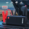 GOOLOO Jump Starter GE1200 1200A Peak 18000mAh Paquete de batería portátil para motor diésel de hasta 7.0L o 5.5L con carga rápida USB y luz LED, arranque de coche de litio de 12V