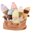 Creative Minds - Juego de 6 Piezas de canastas sensoriales de Peluche multicultural para Todas Las Edades