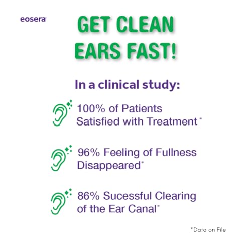 EARWAX MD Kit de eliminación de cera de oído y herramienta de limpieza de oídos, incluye gotas de disolución de cera para oídos y foco de enjuague