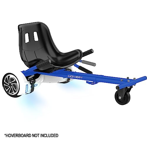 HOVER-1 Accesorio para Buggy | Compatible con Todos los hoverboards eléctricos de 6.5 y 8 Pulgadas, Control de Rueda Trasera operado a Mano, Marco y Correas Ajustables, fácil de Montar e Instalar