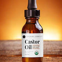 Castor Oil (4oz), USDA Certified Organic, 100% Pure, Cold Pressed, Hexane Free by Kate Blanc. Stimulate Growth for Eyelashes, Eyebrows, Hair. Skin Moisturizer & Oil Cleanse. FREE Starter Kit