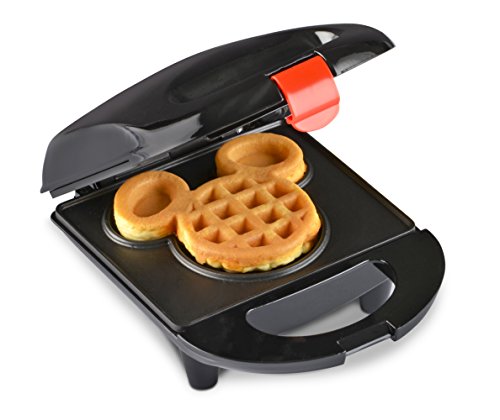 Disney DCM-9 Mickey Mini - Máquina para hacer gofres, color negro