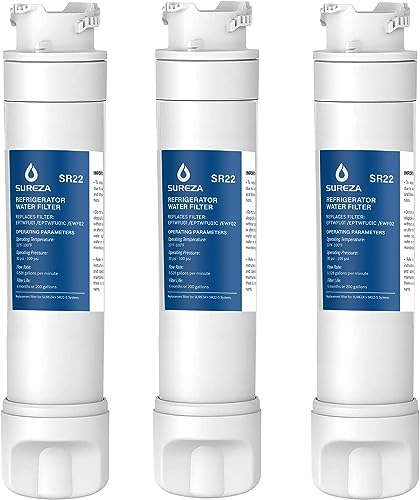 Filtro de agua para refrigerador compatible con Frigidaire EPTWFU01, EWF02, Pure Source Ultra II, 3 PACK1