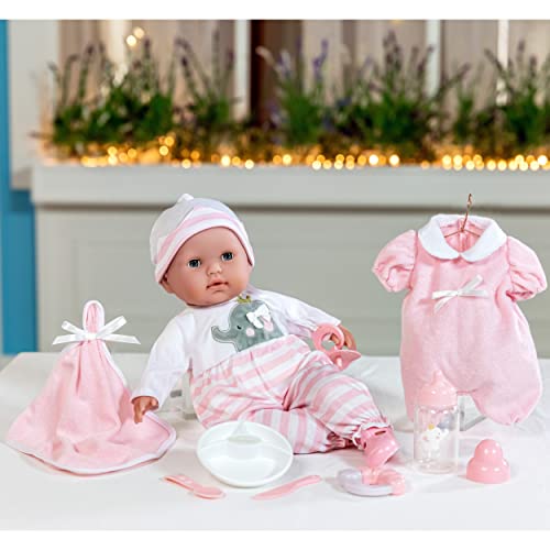 JC Toys Berenguer Boutique - Muñeca de bebé (38,1 cm), Color Rosa