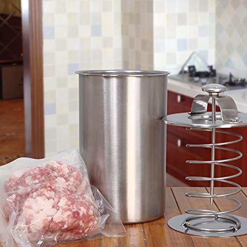 Máquina de jamón de acero inoxidable, prensa de carne con termómetro y 20 bolsas de cocina, olla de jamón a presión para carne casera