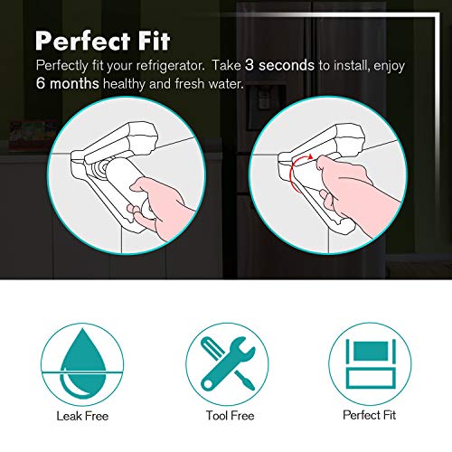 Icepure rwf0900 a Filtro de agua para nevera compatible con Maytag UKF8001, Whirlpool 4396395, EveryDrop edr4rxd1; Filtro 4