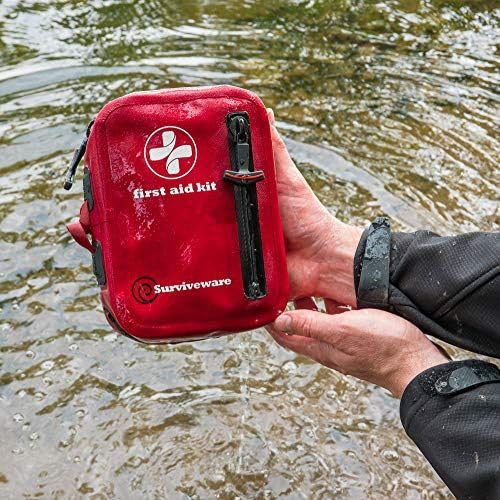 Surviveware Kit de primeros auxilios impermeable pequeño